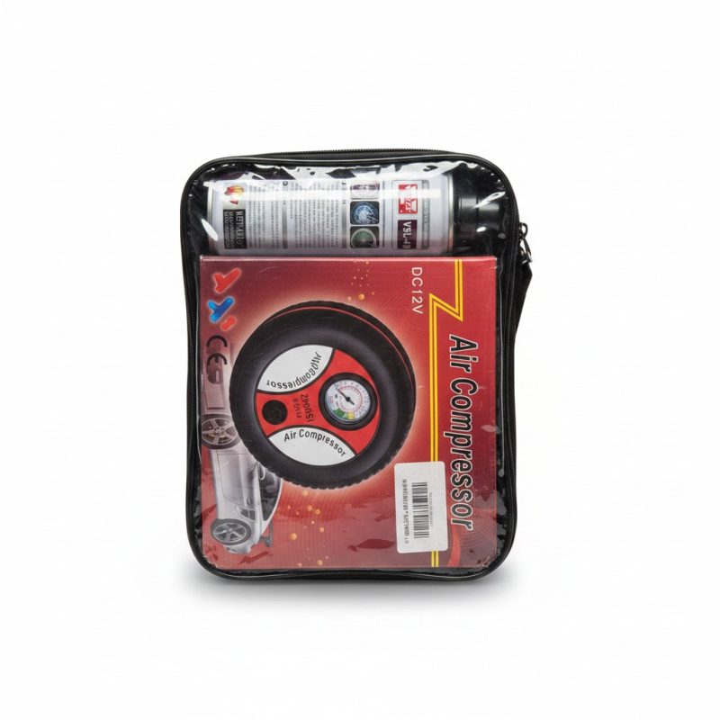 Kit Compresseur d'Air 12V et Bombe AntiCrevaison VESLEE