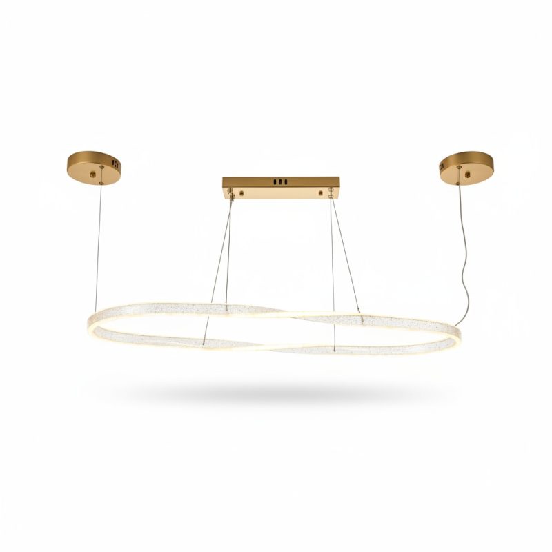 Suspension LED KAYS Or 100cm 160W 3 Couleurs
