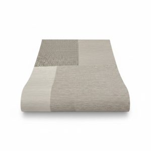 Papier Peint Géométrique Multitexture Effet Tissu et Bois Gris