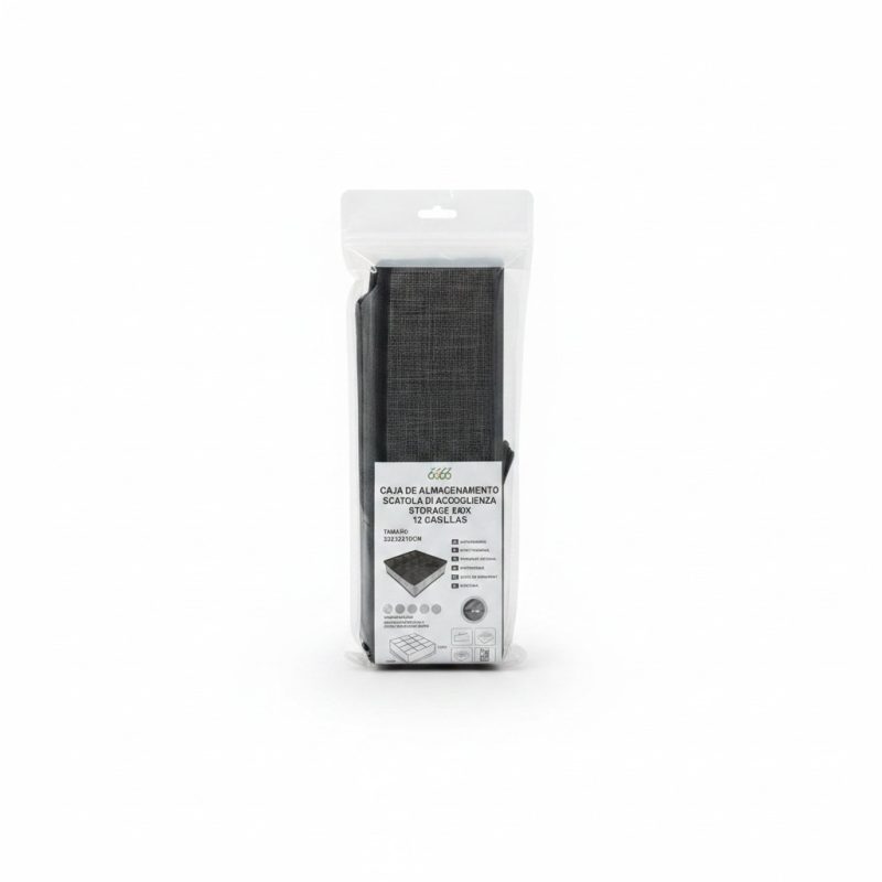 Organisateur de dressing 12 compartiments 32x32x10 cm