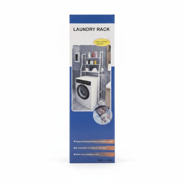 Étagère de Rangement Métal pour Machine à Laver et WC
