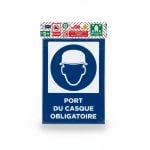 Kit de Signalétique de Sécurité Port du Casque Obligatoire