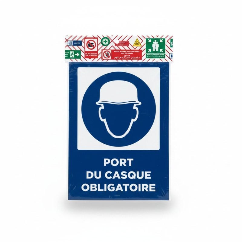 Kit de Signalétique de Sécurité Port du Casque Obligatoire