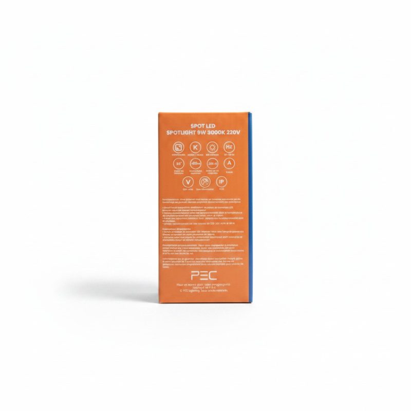 Spot LED Intégré Rond 9W 3000K PEC Lighting