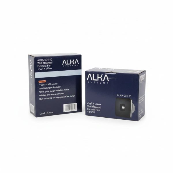 Extracteur d'air mural 10cm ALKA-004-10 Noir