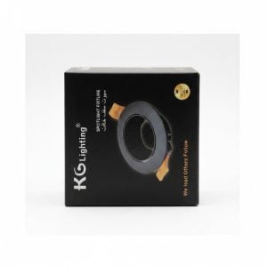 Spot Encastrable Rond Orientable GU5.3 Noir KG Lighting