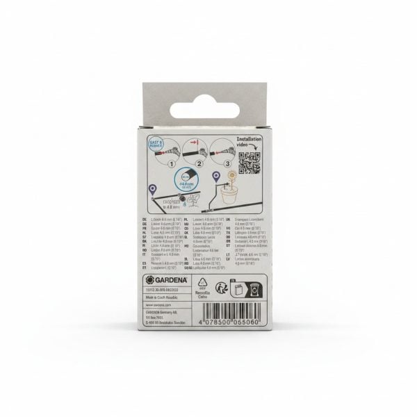 Jonction en L GARDENA 4,6 mm (3/16") - Lot de 10