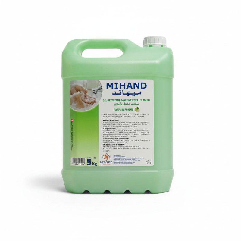 Gel nettoyant mains 5 Kg parfum pomme MIHAND