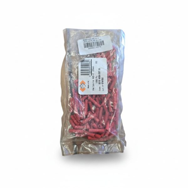 Manchon d'isolation Helavia A2 20x6mm Rouge (100 Pcs)