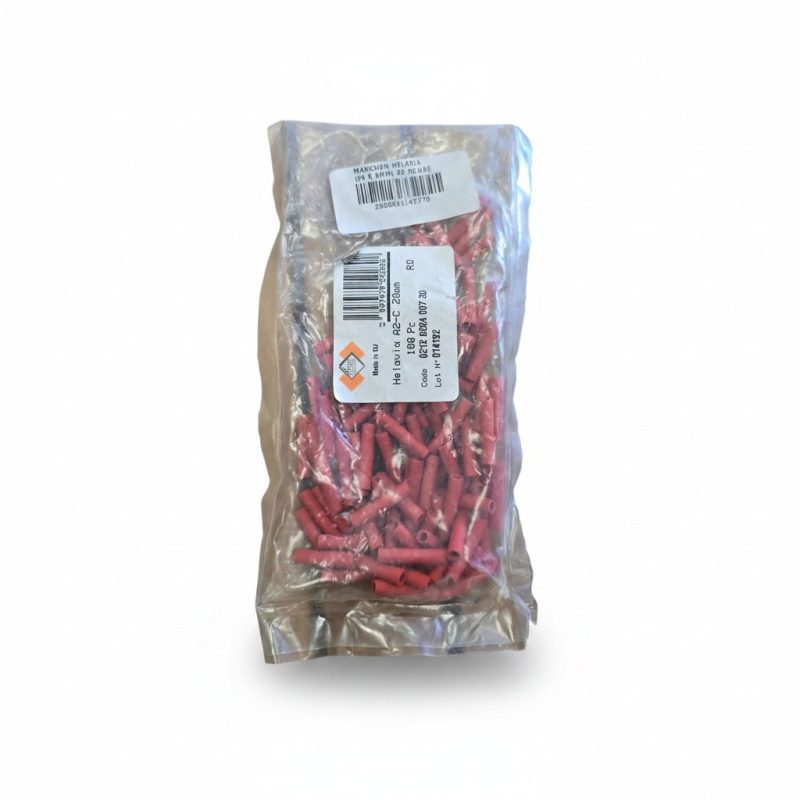 9526791 Manchon d'isolation Helavia A2 20x6mm Rouge (100 Pcs)