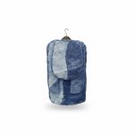 Ensemble tapis de bain et contour WC bleu 2 pièces CAROLL