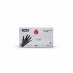 Gants Nitrile Noir Large IGOR (Boîte de 100)