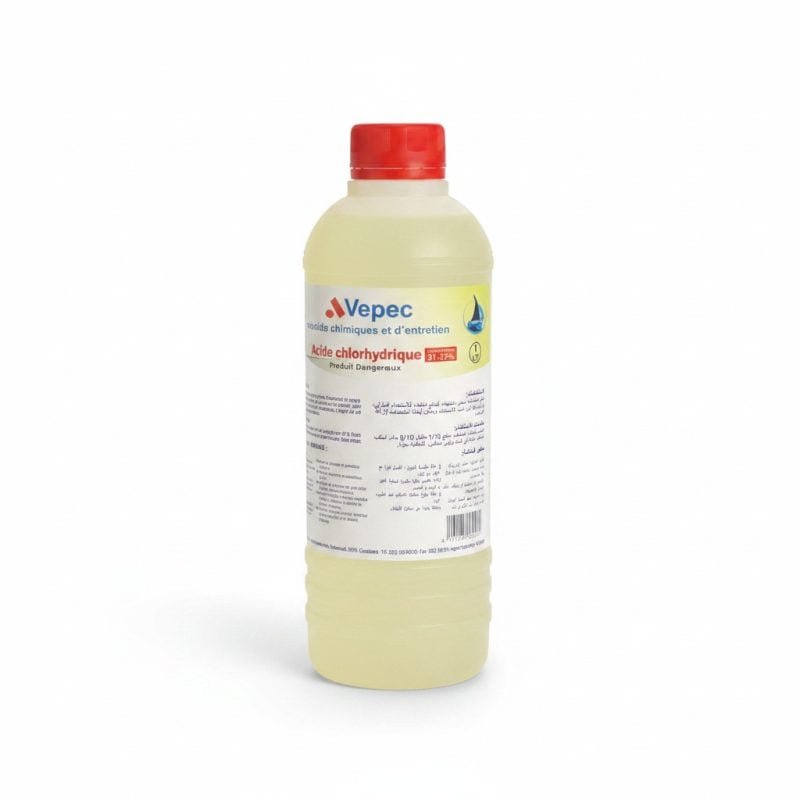 Acide Chlorhydrique 3132% Vepec 1L pour Nettoyage Ciment