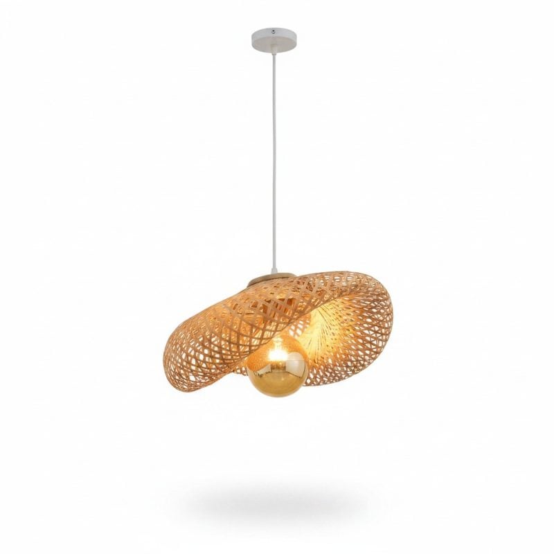 Suspension Komodo en rotin D40cm E27