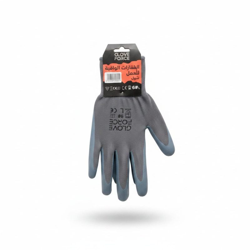 9783091 Gants de protection nitrile T9 Glove Force gris et bleu