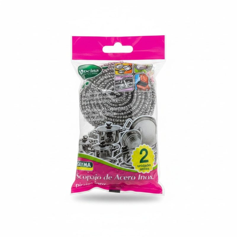 Spirales Inox de Nettoyage Intensif  Lot de 2