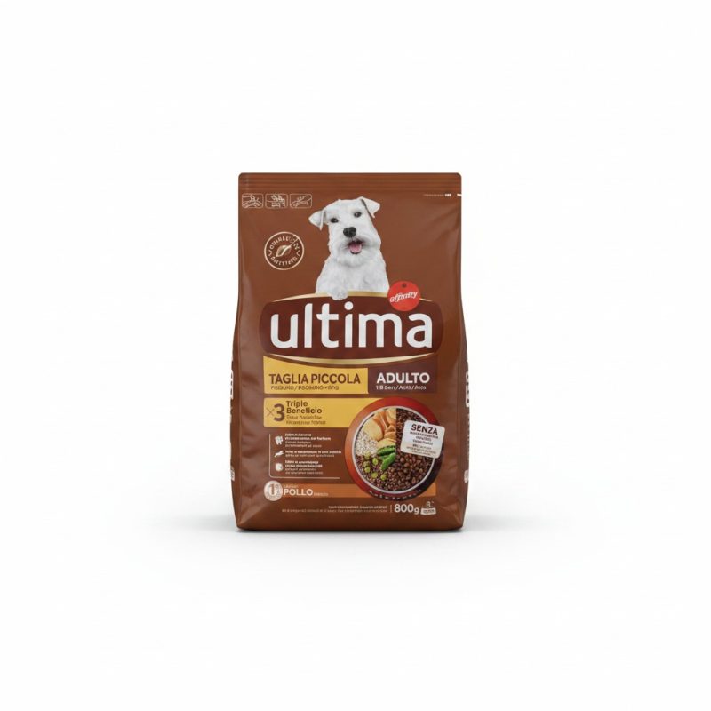 Croquettes chien adulte petite taille poulet 800g Ultima