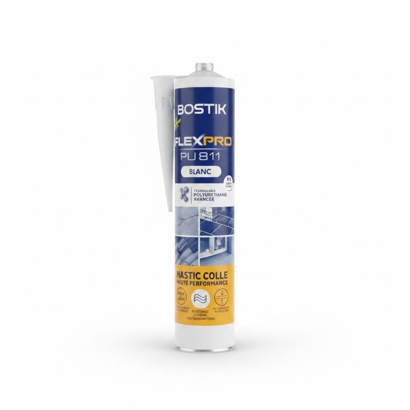 Mastic colle polyuréthane Bostik Flexpro PU811 Blanc 300 ml