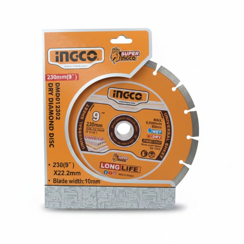 Disque Diamant Sec 230mm Universel INGCO DMD012302