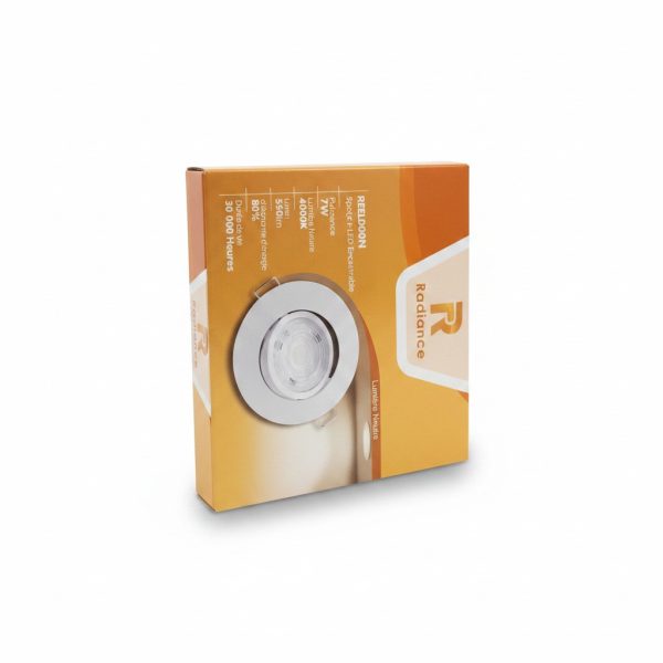 Spot LED encastrable rond 7W 4000K Radiance REDOON