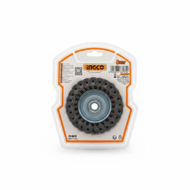 Brosse métallique torsadée 100mm M14x2 INGCO WB21001