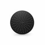 Pomme de douche ronde 22 cm noire et chromée Duscha DS-4150