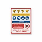 Panneau de signalisation multi-consignes de sécurité
