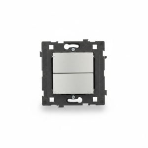 Double interrupteur va-et-vient gris Alyans M5914/20GS