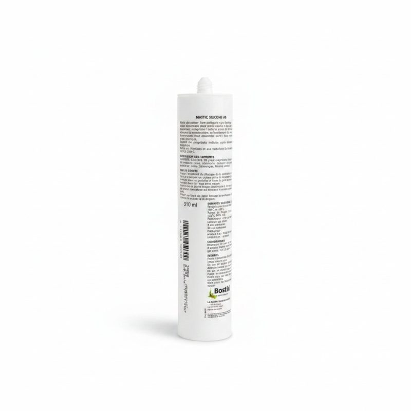 Mastic Silicone Acétique Sader AB Blanc 310ml