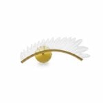 Applique Murale LED Jonera 8W Design Plume Dorée