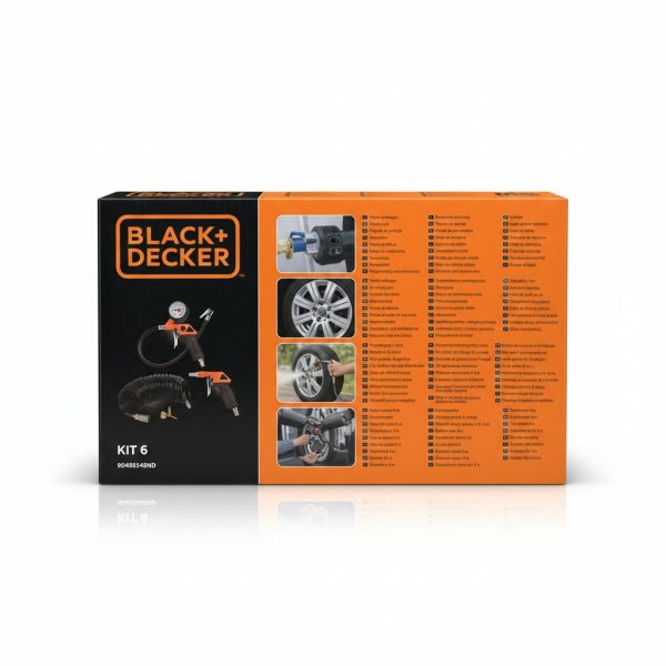 Kit 6 accessoires compresseur BLACK+DECKER - Gonflage & Soufflage