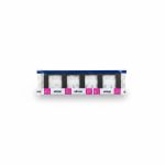 Plaque quadruple Simon S24 Harmonia finition graphite