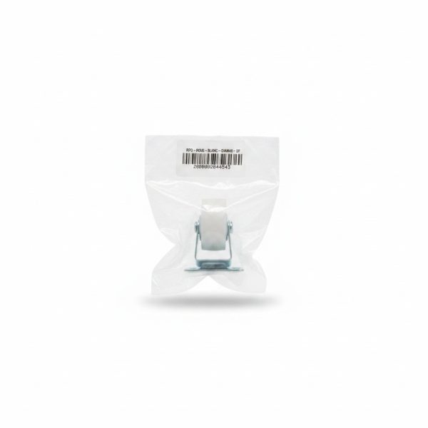 Roue fixe blanche D40 mm sans frein pour meuble