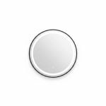 Miroir LED Rond 60 cm Noir pour Salle de Bain