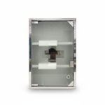 Armoire de salle de bain en verre dépoli avec serrure à clé