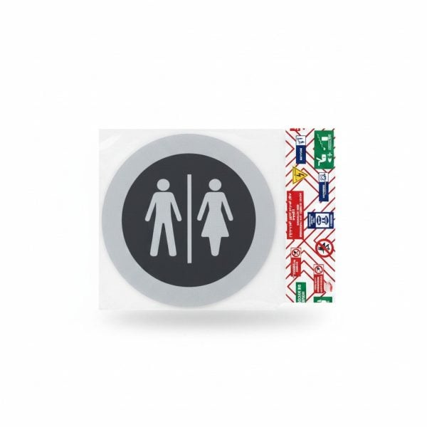 Plaque Signalétique Toilettes Homme & Femme Adhésive