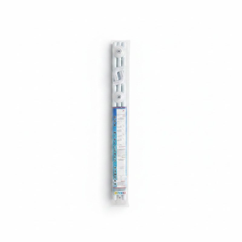 Barre de douche d'angle modulable blanche multipositions
