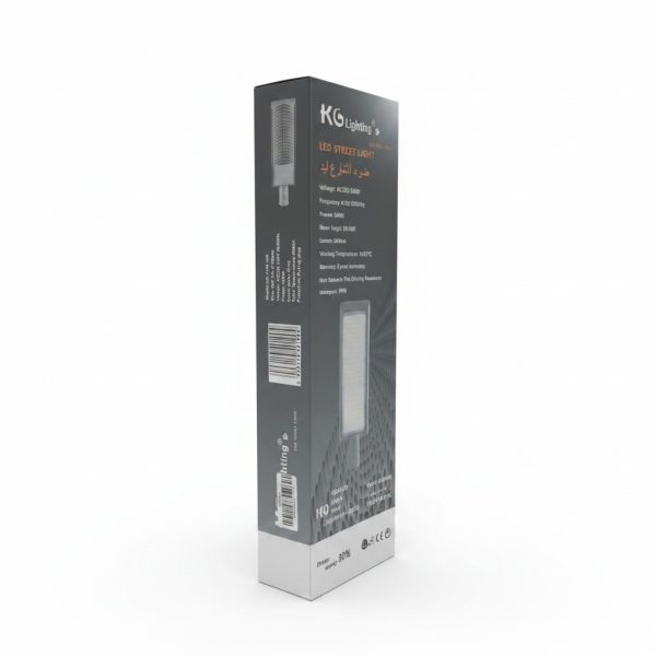 Luminaire Éclairage Public LED 100W 6500K IP66 KG Lighting
