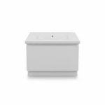 Meuble Salle de Bain PVC 80cm Blanc avec Vasque Royo