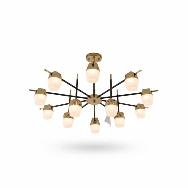 Suspension Amadeus 15 Bras LED Bicolore 102W