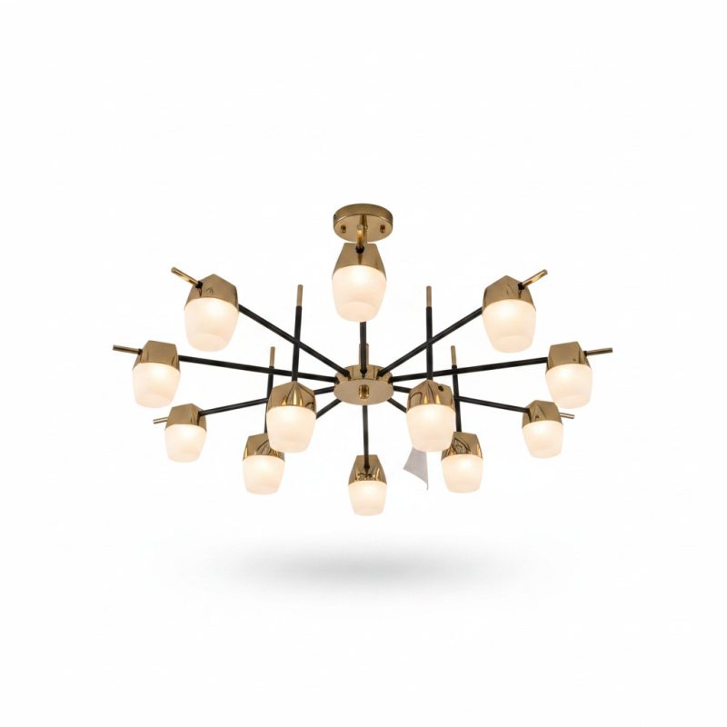 9690211 Suspension Amadeus 15 Bras LED Bicolore 102W