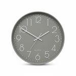 Horloge Murale Ronde Grise D50 cm Design Moderne
