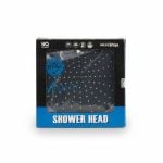 Pomme de douche ronde 22 cm noire et chromée Duscha DS-4150