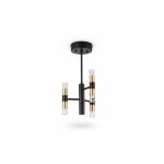 Suspension Joyxeon 3 Branches Métal Noir et Or 20W