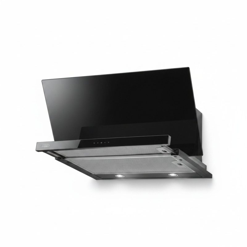 9795671 Hotte Tiroir Encastrable Franke FTC 601 BK/GL 60 cm Noir