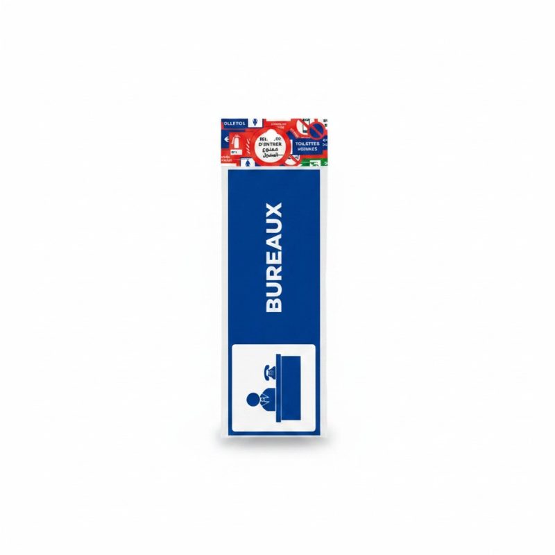 9737201 Plaque de signalisation adhésive Bureaux avec pictogramme