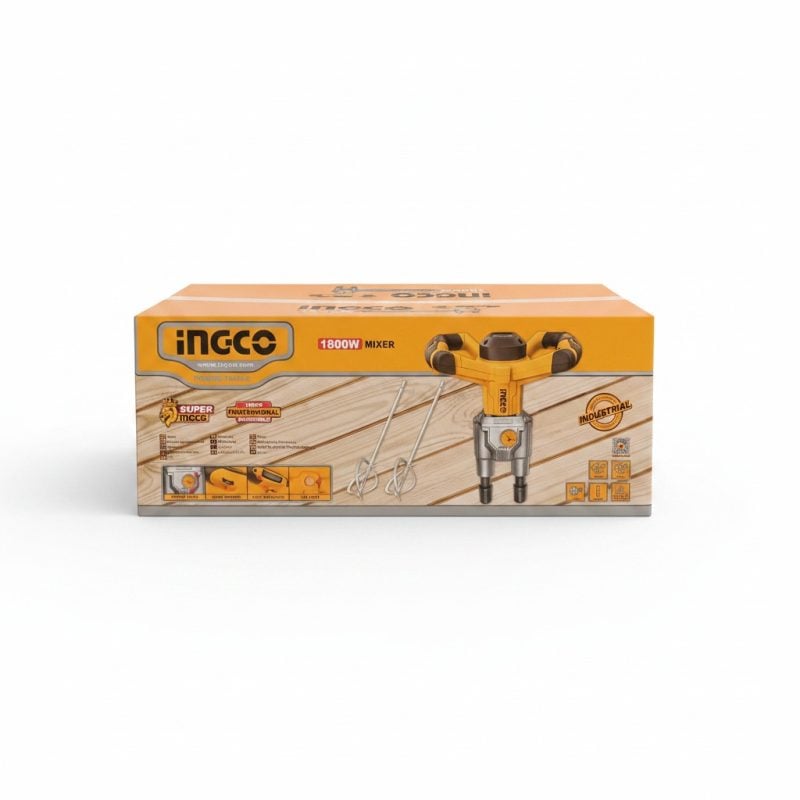 Malaxeur Électrique INGCO 1800W à Double Hélice