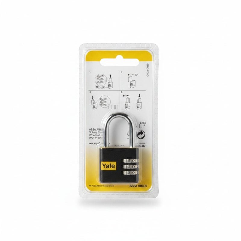Cadenas à combinaison 28mm aluminium rouge Yale