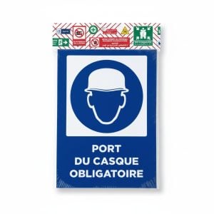 Kit de Signalétique de Sécurité Port du Casque Obligatoire