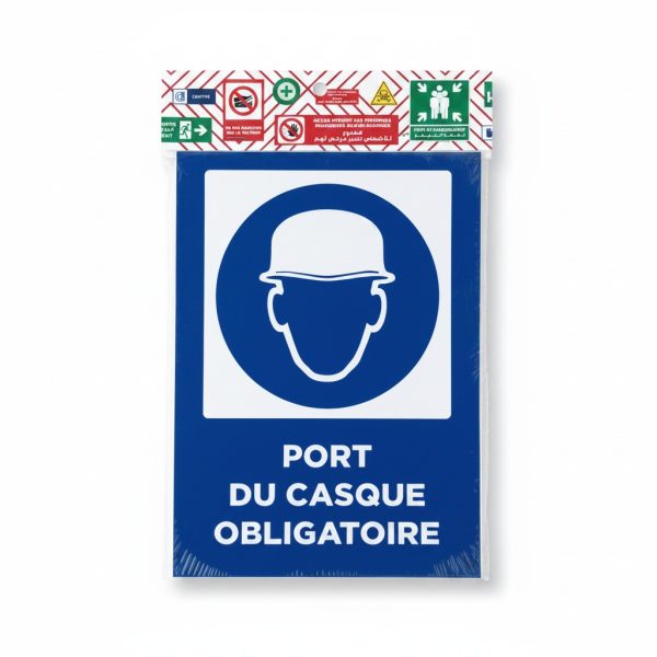 Kit de Signalétique de Sécurité Port du Casque Obligatoire